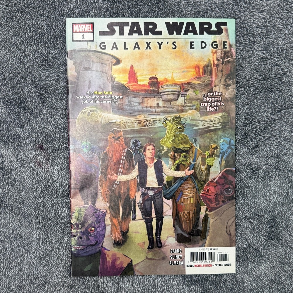 Star Wars Galaxy's Edge 1 Marvel Comics 2019 Han Solo Chewbacca Batuu Disney